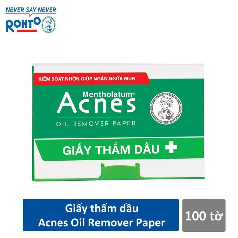 Giấy thấm dầu - Acnes Oil Remover Paper (100 tờ)