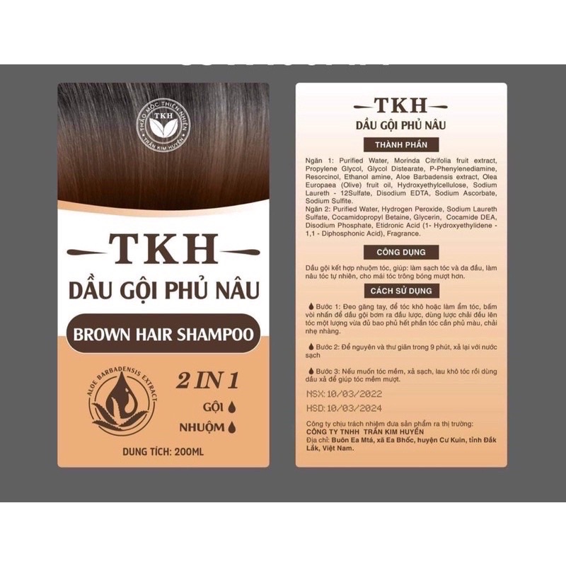 DẦU GỘI PHỦ NÂU TRẦN KIM HUYỀN