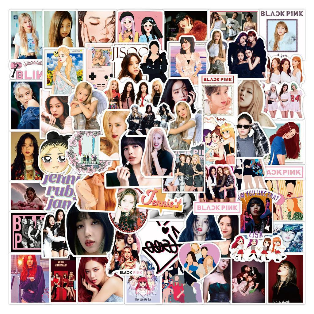 100 / 60 / 40 Sticker Kpop BLACK PINK Lisa Dán Nón Bảo Hiểm Laptop Notebook