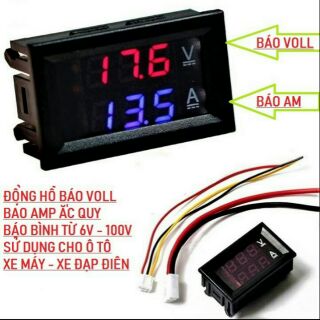 ĐỒNG HỒ BÁO GIỜ BÁO VON TỪ 6V ĐẾN 100V XE MÁY ÔTÔ