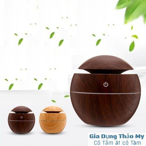 Máy xông tinh dầu vân gỗ - Giao màu ngẫu nhiên -Tinh dầu