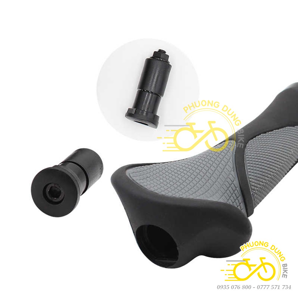 Tay nắm cao su xe đạp chống mỏi DEEMOUNT / MEROCA - Tặng kèm 2 lục giác