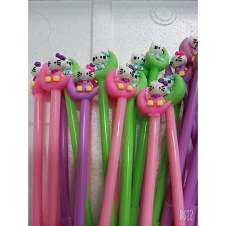Bút gel hoạt hình mèo kitty cưỡi mặt trăng