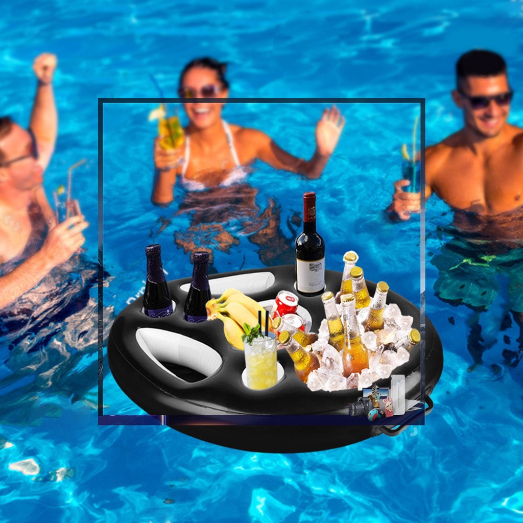Khay Đựng Đồ Uống Nổi Trên Mặt Nước Cho Bữa Tiệc Hồ Bơi