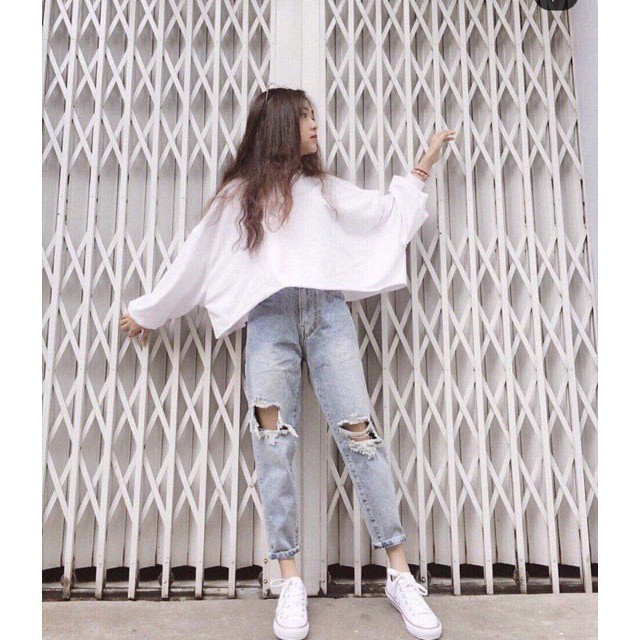 [Mã FAMAYWA giảm 10K đơn 50K] ÁO THUN CROPTOP TRƠN FORM RỘNG TAY DÀI ULZZANG - ÁO NHÓM CROP BASIC 1 | BigBuy360 - bigbuy360.vn