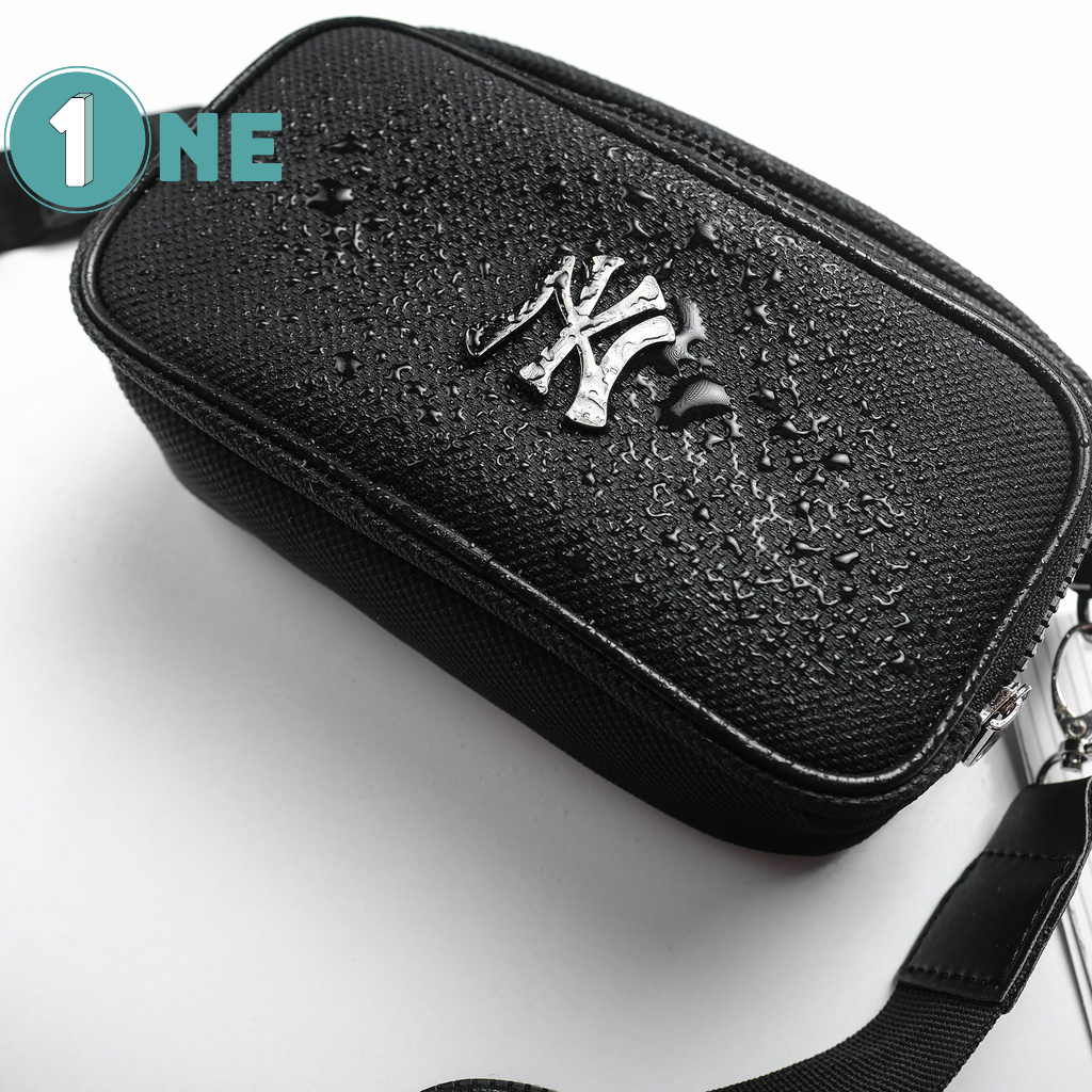 ( Chuẩn Hãng ) Túi Đeo Chéo Nam MLB NY Bag Black Full Tag Mac