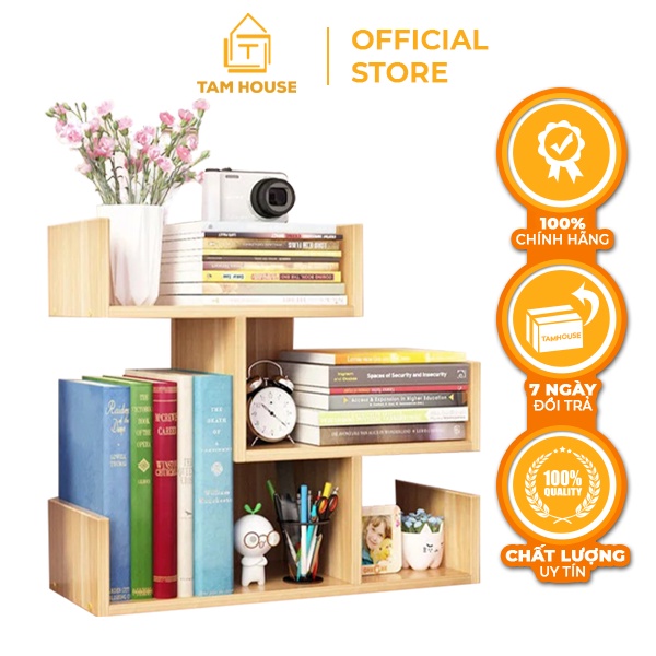 Kệ sách đa năng tiện ích mẫu mới Tâm House K47