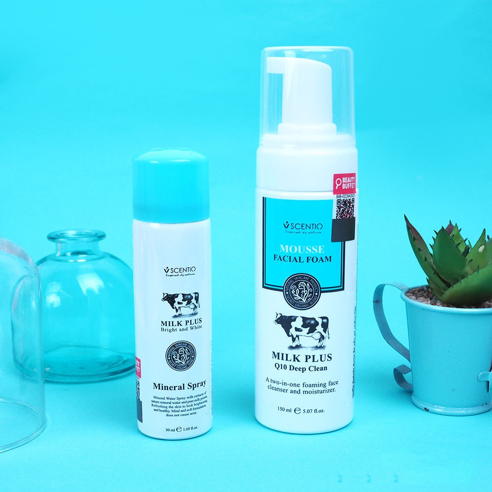 Xịt khoáng cấp ẩm và dịu da Scentio Milk Plus chai mini tiện dụng 50ml | BigBuy360 - bigbuy360.vn