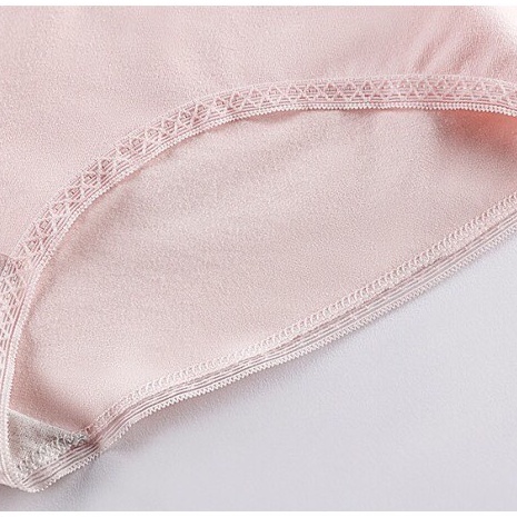 Quần lót nữ cotton Cạp Ren Lưới Cao Cấp kháng khuẩn dễ thương KIMCHIBIKINI đồ chip trơn siêu đẹp Mềm Mát QL179