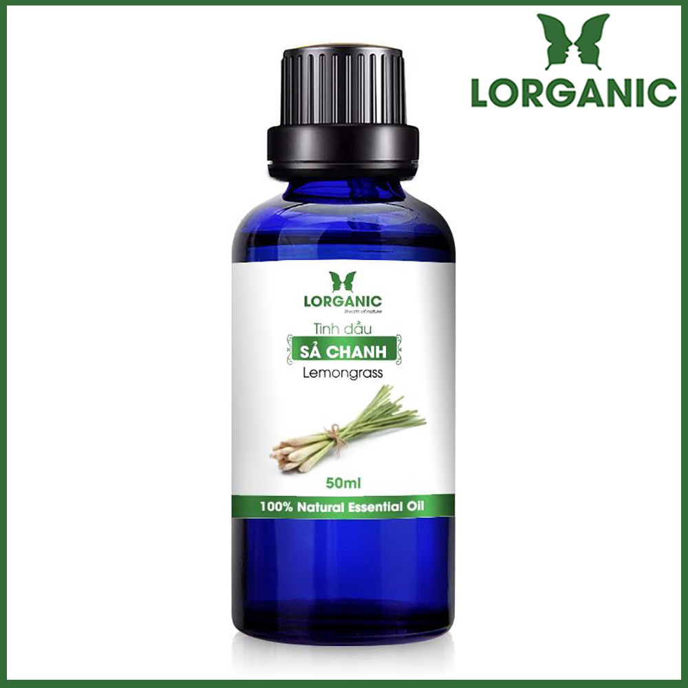 [FREE SHIP 50K] Tinh dầu sả chanh Lorganic Lemongrass 100% Natural Essential Oil 50ml