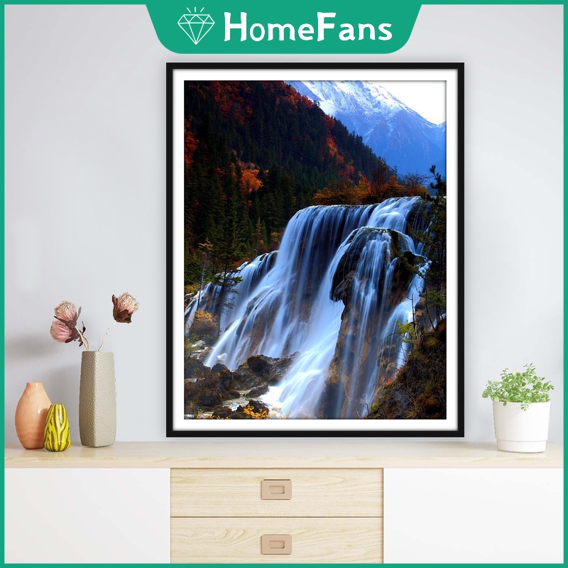 Bộ Tranh Đính Đá 5D DIY Hình Phong Cảnh Trung Hoa 30x40cm / 40x50cm