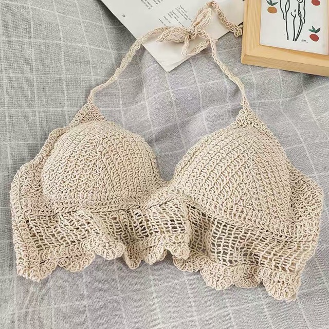 Áo bra đan móc Hồ Ngọc Hà