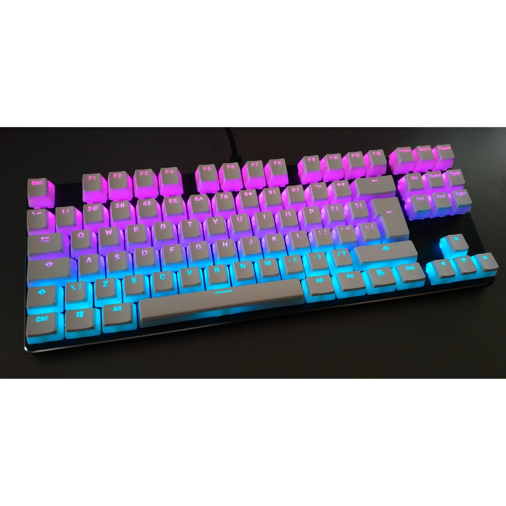 [Ảnh thật + Video] Set Bộ Keycap Pudding PBT 108  Phím Xuyên Led Cực Rẻ