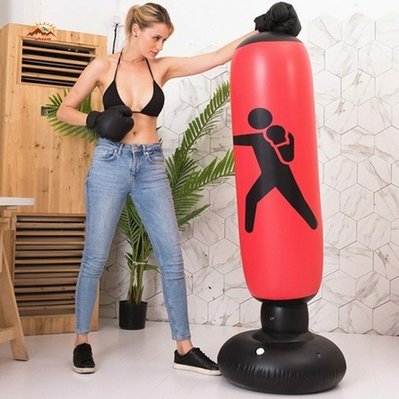 Túi hơi tập đánh boxing có chân đứng chuyên dụng tiện lợi
