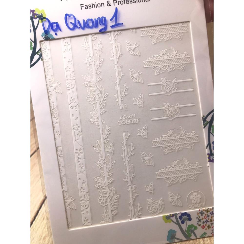 Hình dán móng tay Dạ Quang 1
