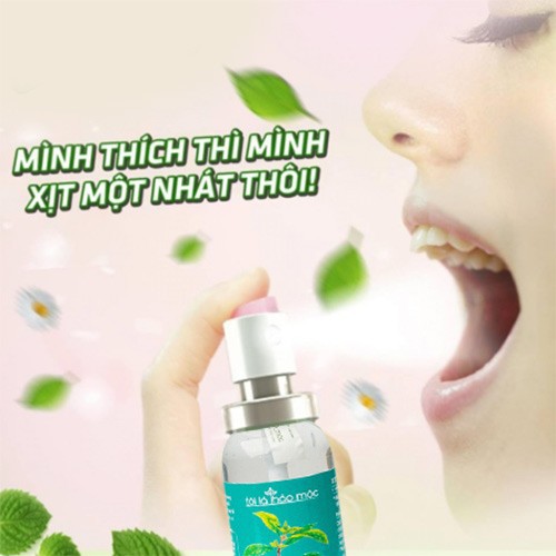 Xịt thơm miệng bạc hà (100ml) - Tôi Là Thảo Mộc