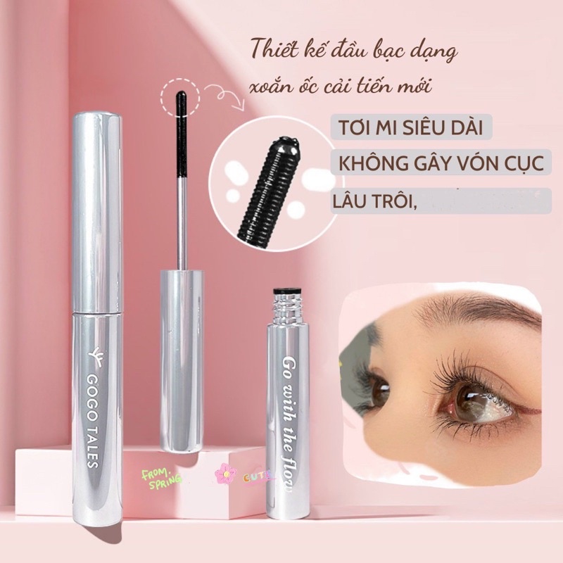 Chuốt mi GOGO TALES đầu bạc kim loại, NONGCHAT ĐẦU LƯỢC