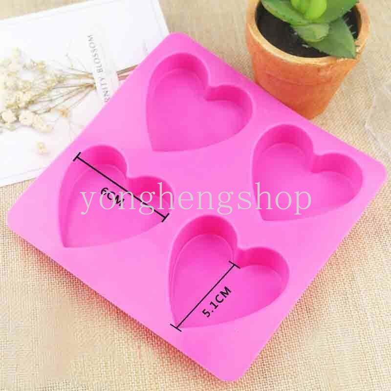 Khuôn Silicone Làm Bánh Hình Trái Tim Xinh Xắn