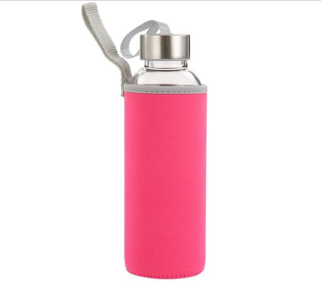 CHAI THUỶ TINH 500ML NẮP CÓ DÂY XÁCH