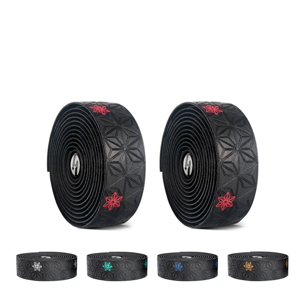 Băng Quấn Tay Lái Xe Đạp Bằng Da Dạng Lưới Thoáng Khí Chống Sốc