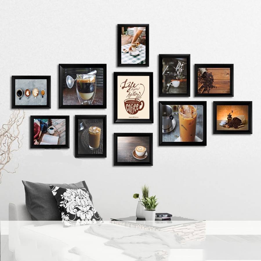 Bộ 11 tranh treo quán cafe