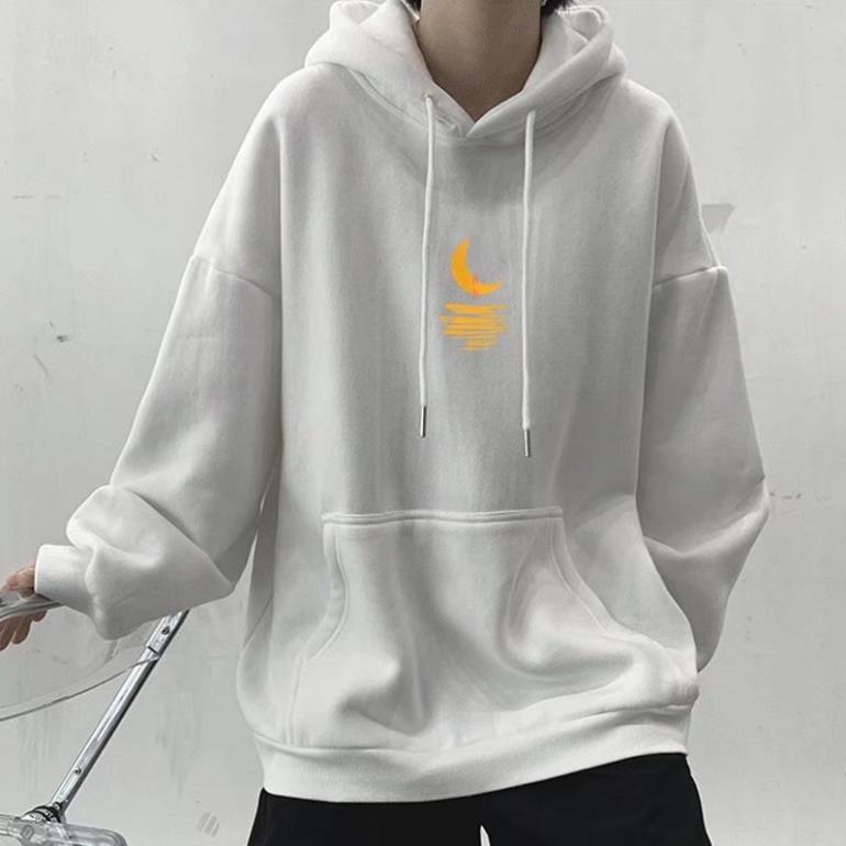 Áo Nỉ Hoodie Nam Nữ Form Rộng Unisex In Hình Mặt Trăng M2