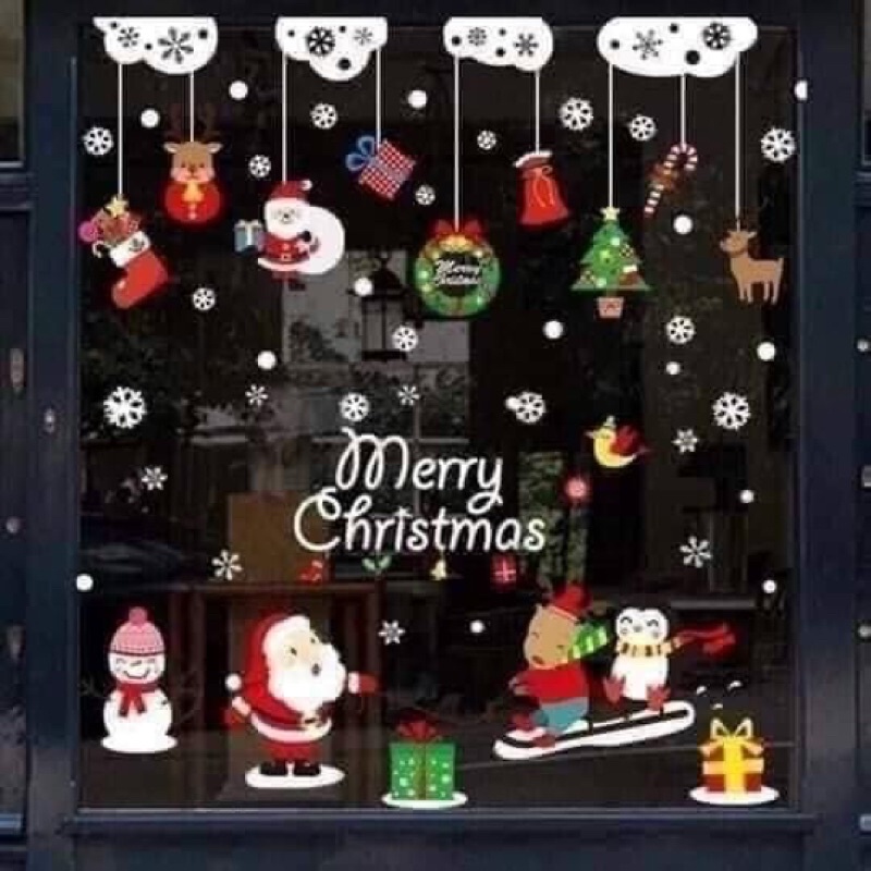 miếng dán trang trí noel