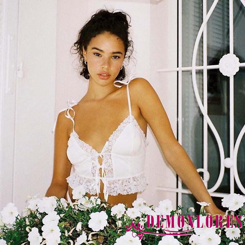Áo nữ 2 dây cổ chữ V quyến rũ thời trang