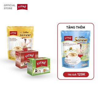 [Combo Tiết Kiệm][Tặng Cà phê FITNÈ Save thảo mộc] Trà giảm cân FITNÈ Thảo mộc,Trà xanh, Cà phê FITNÈ Save