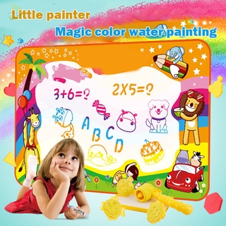 [sdp] Water Drawing Mat Doodle Coloring Water Painting Rug Kids Educational Toys