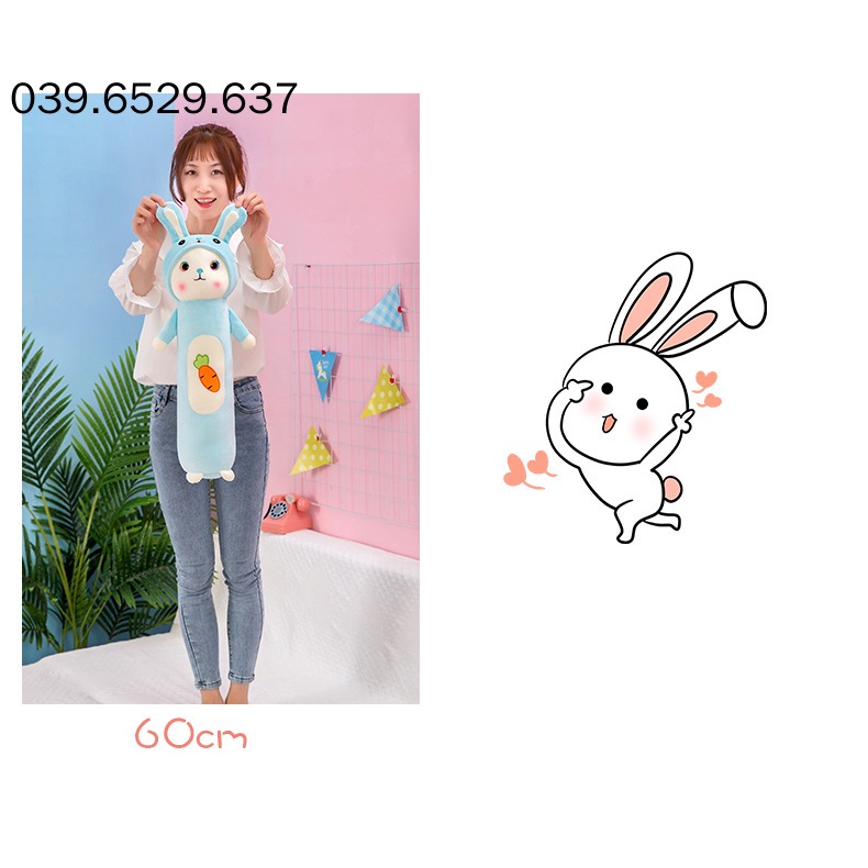 Gối ôm hình thỏ ham ăn, gấu nhồi bông teddy bear hàng nhập khẫu cao cấp BIG Quà tặng ngày sinh nhật cô gái