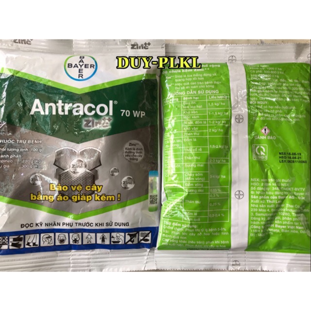 Thuốc Trừ bệnh Hoa Lan  Antracol - 70wp- gói 100gr