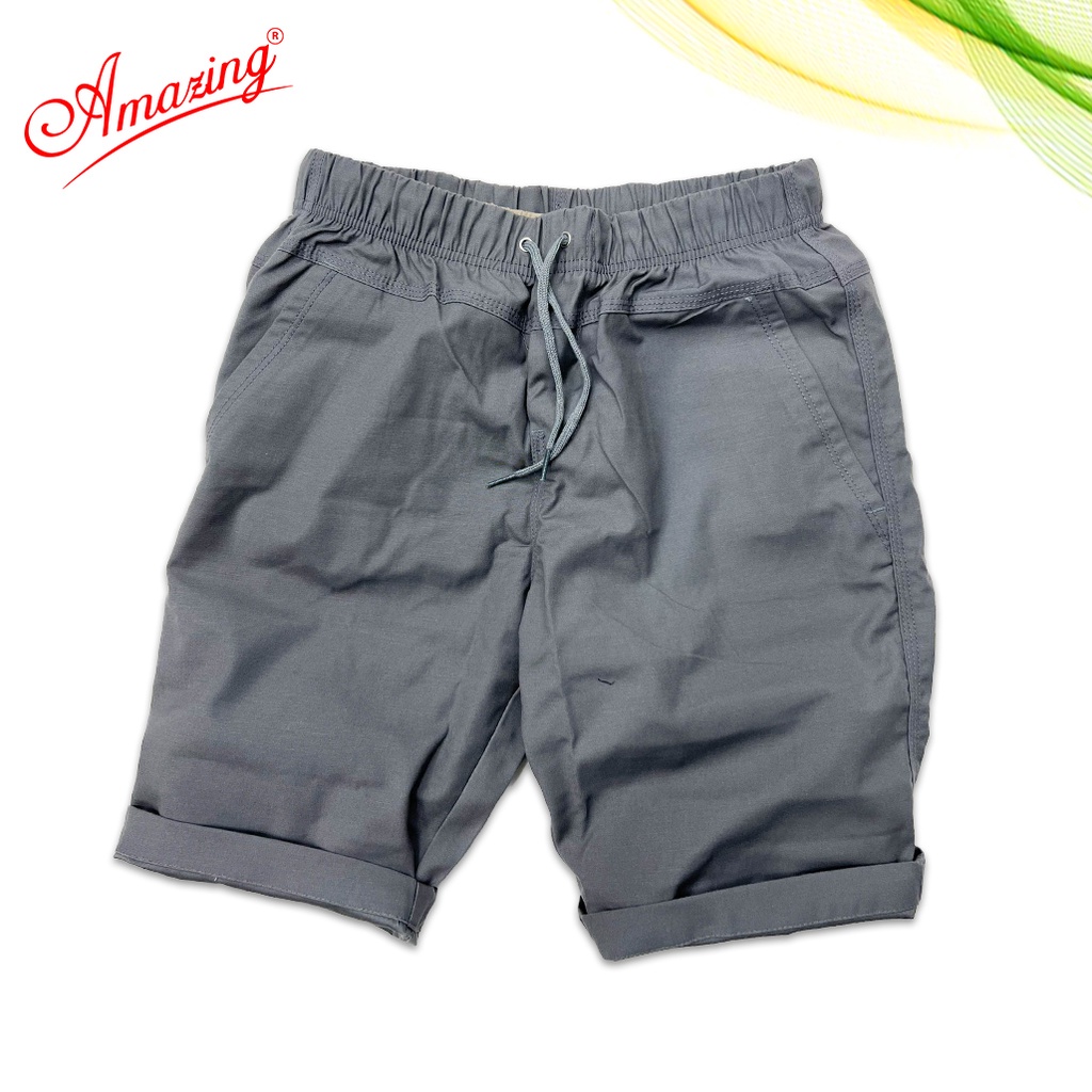 Short kaki lưng thun Amazing, quần nam lửng, dáng thể thao năng động, bigsize