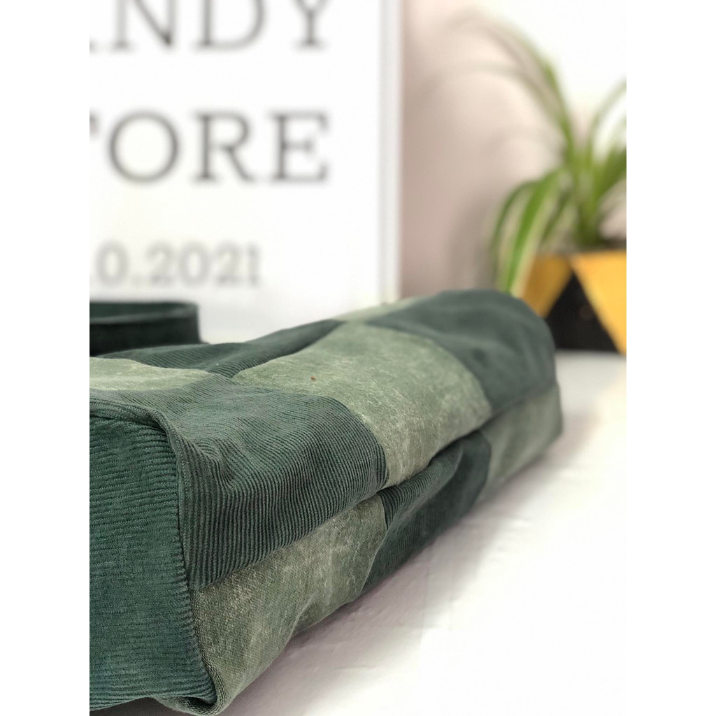 Túi tote cỡ lớn, Túi tote caro,  phong cách Ulzzang, Ảnh Shop tự chụp, hàng có sẵn