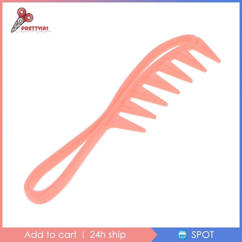 Lược Chải Tóc Răng Thưa Với Tay Cầm Màu Hồng Prettyia1 Cho Nữ