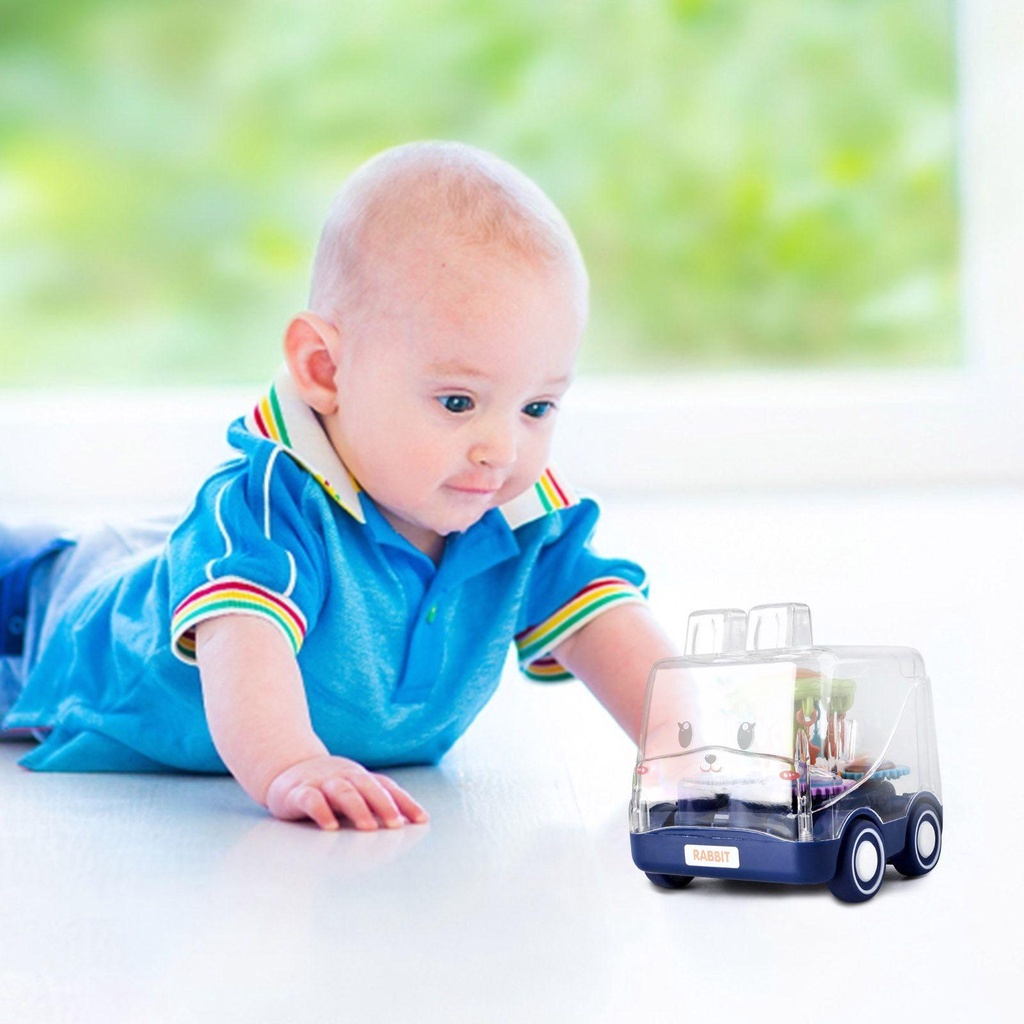 Norman Đồ Chơi Xe Hơi Động Vật Hoạt Hình Trong Suốt Đáng Yêu Cho Bé