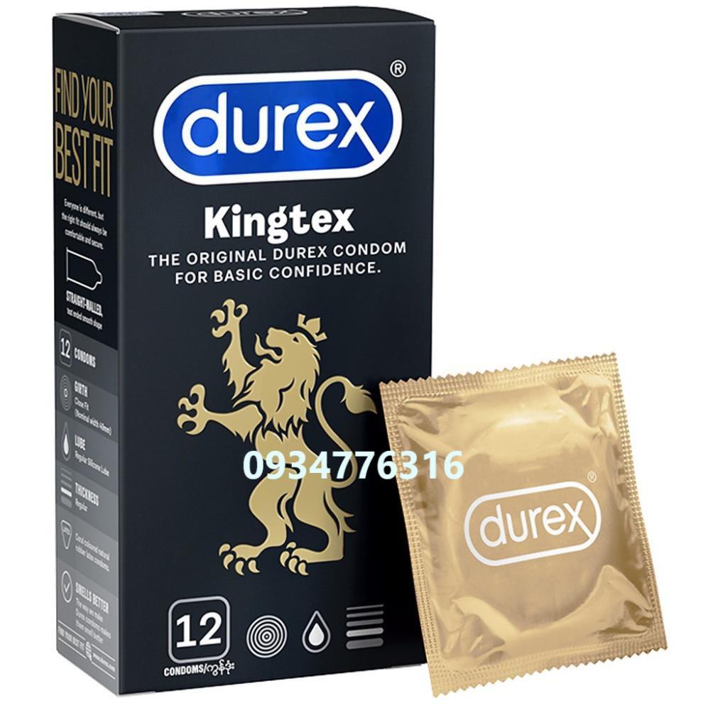 ✅ Bao cao su Durex Kingtex Hộp 3-12 bao