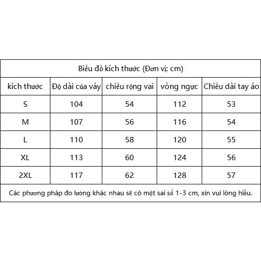 Đầm Tay Phồng Dài Ôm Dáng Thời Trang Mùa Thu Kiểu Mới