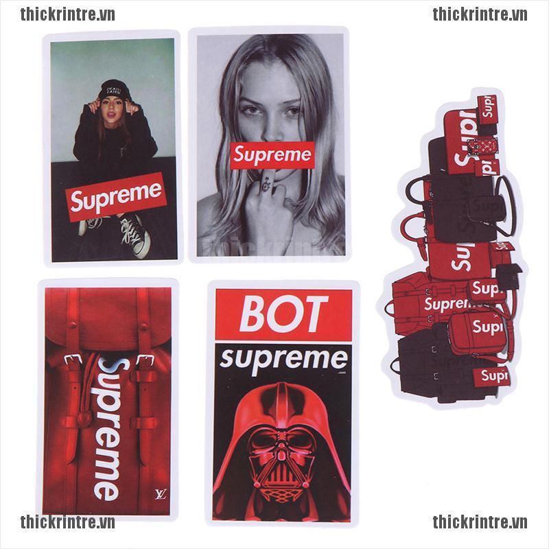 Bộ 50 Miếng Dán Trang Trí Xe Hơi / Ván Trượt / guitar / laptop Họa Tiết graffiti Bằng PVC