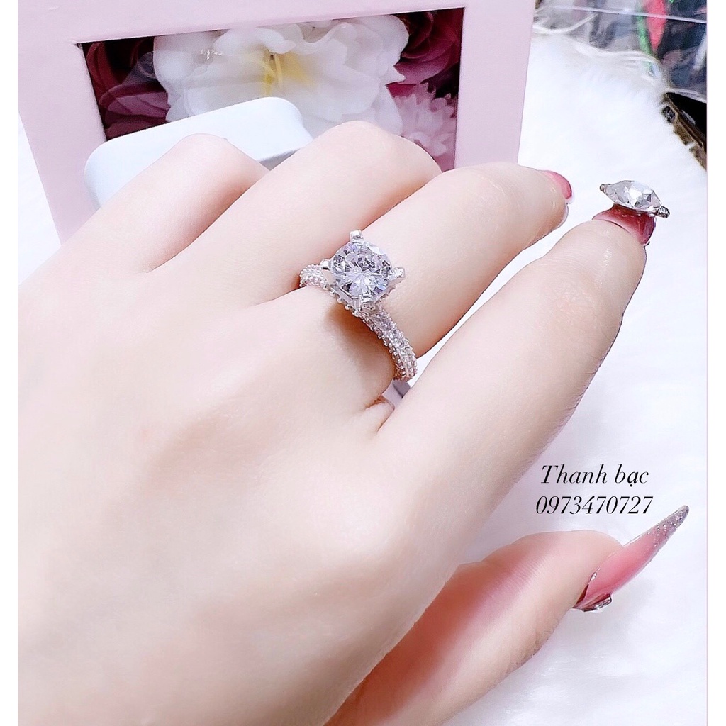 Nhẫn nữ - Nhẫn nữ bạc ý 925 - hàng siêu nét đẹp - đeo rất sang