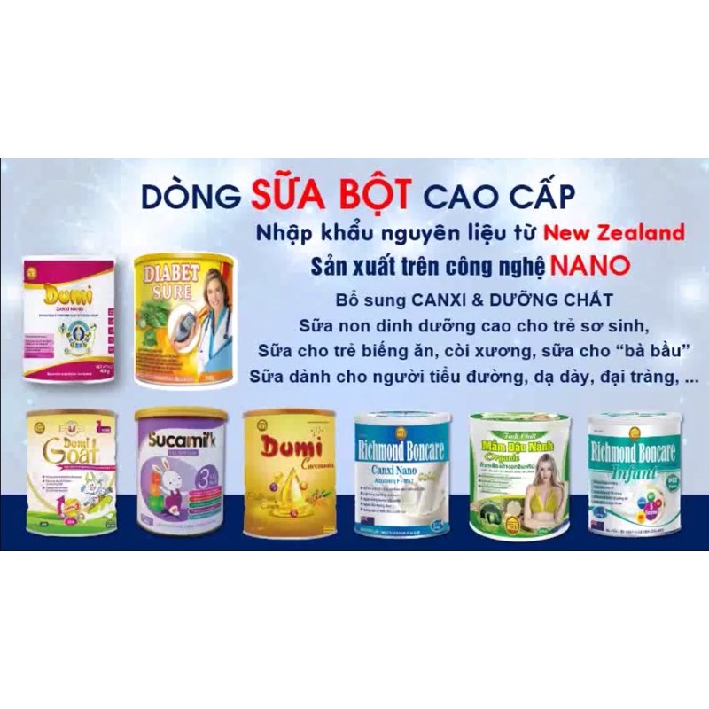 Sữa Tăng Chiều Cao Richmond Boncare Canxi Nano 900g