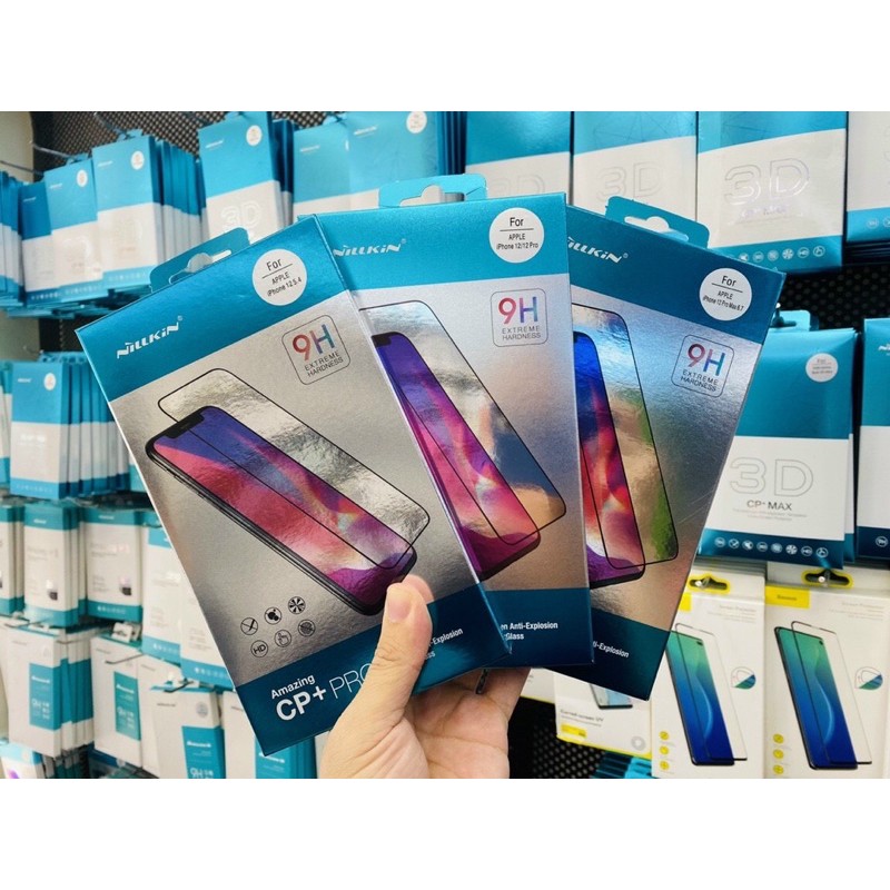 💥☀️IPHONE 12☄⚡Kính cường lực CAO CẤP Nillkin CP+Pro cho các dòng Ip12/12Pro/12ProMax (5.4 inch, 6.1, 6.7)