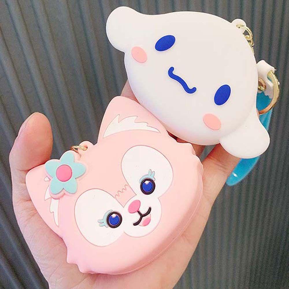 Móc Chìa Khóa Có Túi Đựng Tiền Xu Họa Tiết Hoạt Hình Cinnamoroll Dễ Thương