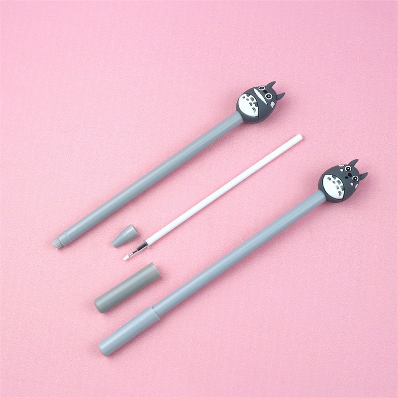 1 Bút Mực Nước Ngòi 0.5mm Màu Đen In Hình Hoạt Hình Sáng Tạo