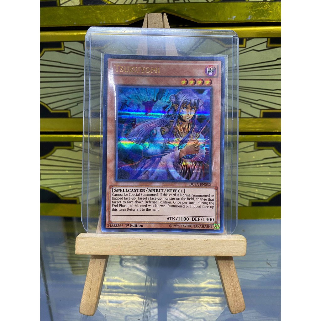 [ Dưa Hấu Yugioh ] Lá bài thẻ bài Tsukuyomi - Ultra Rare - Tặng bọc bài nhựa bảo quản