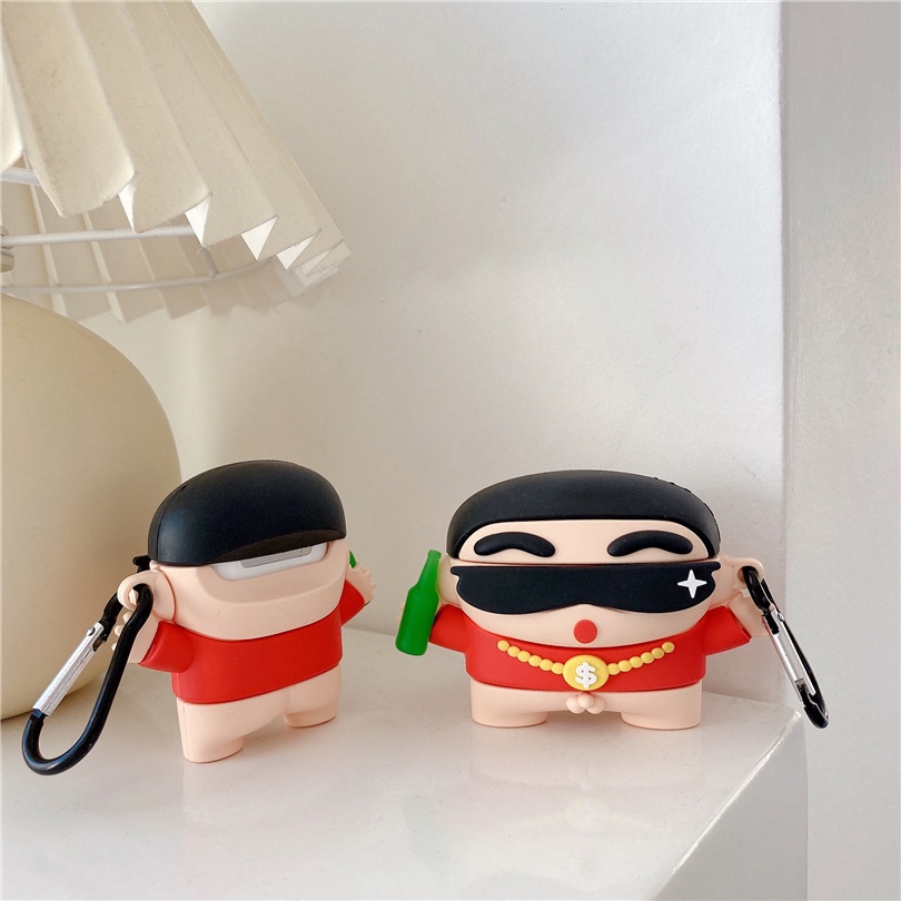 Case AirPods Vỏ Bọc Tai Nghe AirPods 1/2/Pro Cậu Bé Bút Chì Shin Cool - Minh An Saigon
