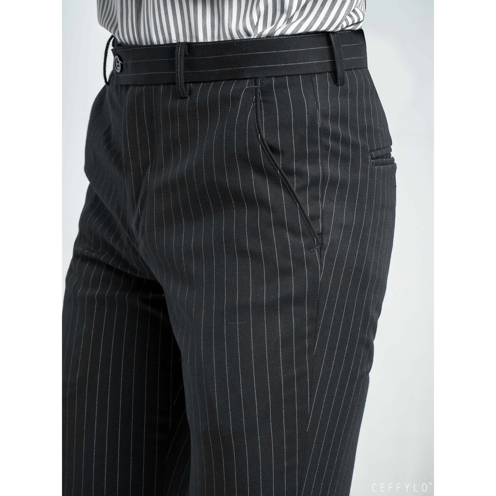 Quần Âu Kẻ Sọc Form Slimfit Ôm Nhẹ Vải Mát Không Lo Mất Dáng - POLIDO MALL | BigBuy360 - bigbuy360.vn