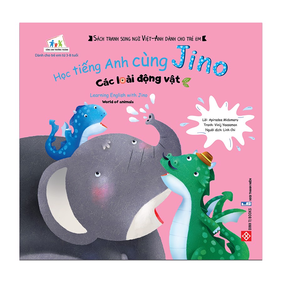 Sách - Học tiếng anh cùng Jino ( bộ 4 tập)