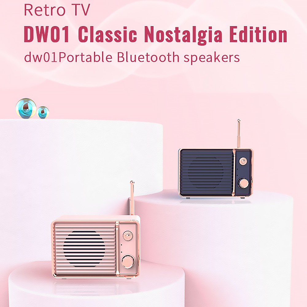 Loa Bluetooth Mini Dw01 Phong Cách Retro