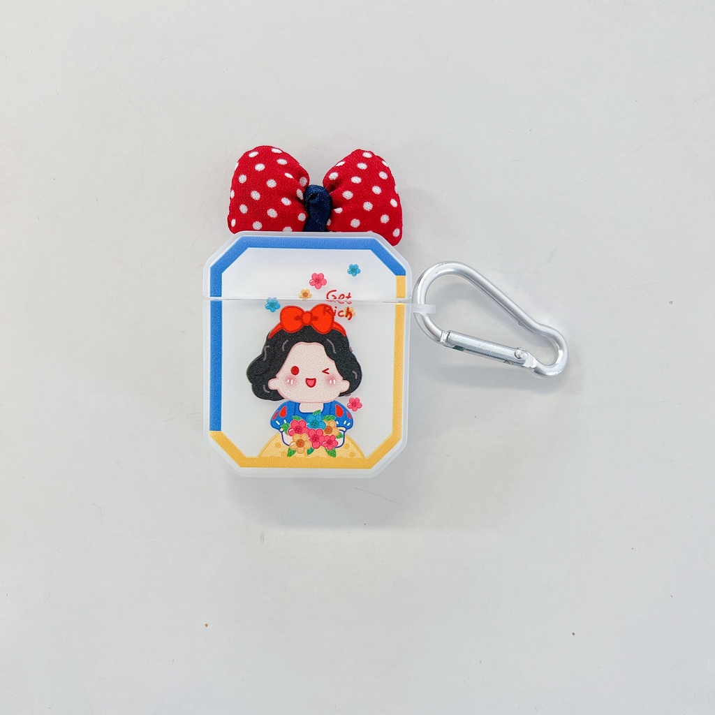 Vỏ Bảo Vệ Hộp Sạc Tai Nghe airpods 1 2 3 pro Bằng tpu Mềm Trong Suốt Họa Tiết Chấm Bi Thời Trang